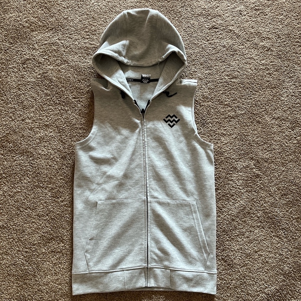 Machine fitness hoodie workout vest.